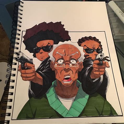 Jun 1, 2023 Start by sketching out a basic outline of the Boondocks characters. . Boondocks drawings